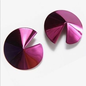 Gaviria fortune cookie earrings - pink/purple NWT